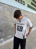 Solar Drift Tee - Grey/ Olive Green