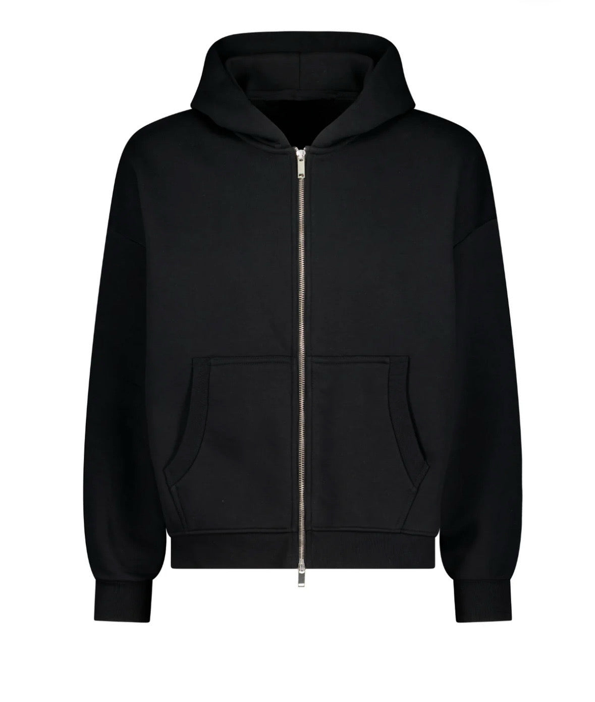 COZY ZIP UP - BLACK